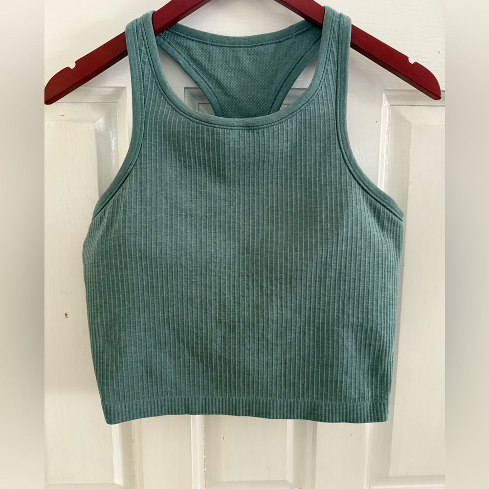 Lululemon Athletica Ebb to Street Ribbed Crop Top
